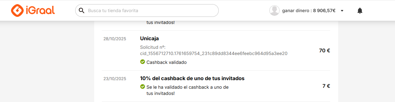 Bancos que Regalan Dinero por Abrir una Cuenta Prueba de pago de Unicaja 