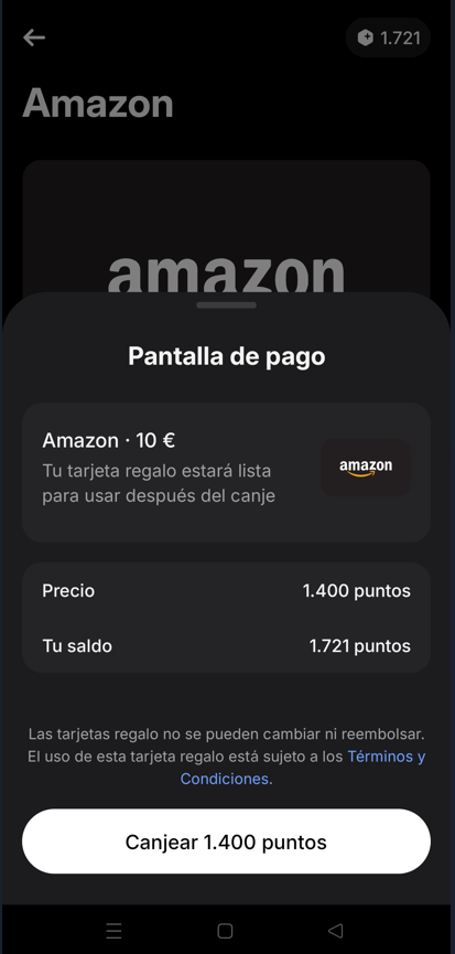 Tarjeta Regalo Gratis de Amazon con Revolut