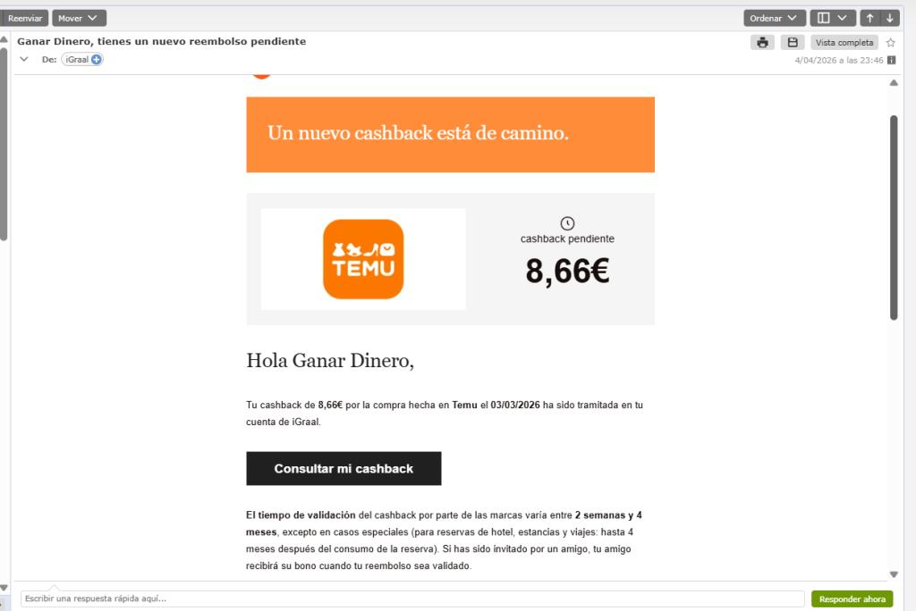 Promociones para comprar más barato en Temu