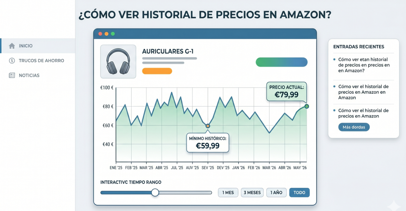 ¿Cómo ver historial de precios en Amazon?