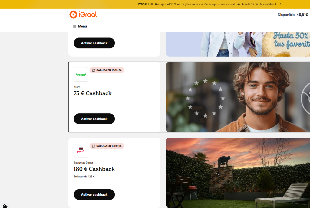 Promoción eToro Bono Bienvenida 2026 + Cashback con iGraal