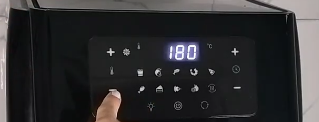 Panel táctil de la Freidora de Aire Lidl Silvercrest