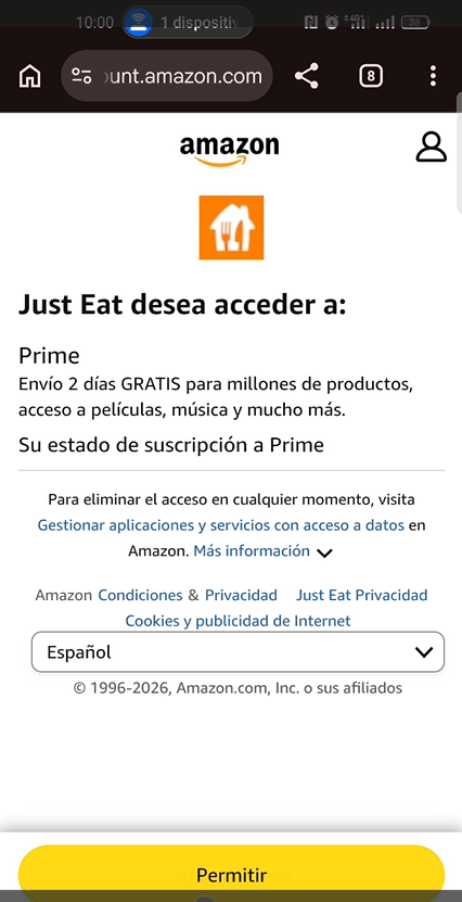 ¿Cómo conseguir Just Eat Gratis con Amazon Prime?
