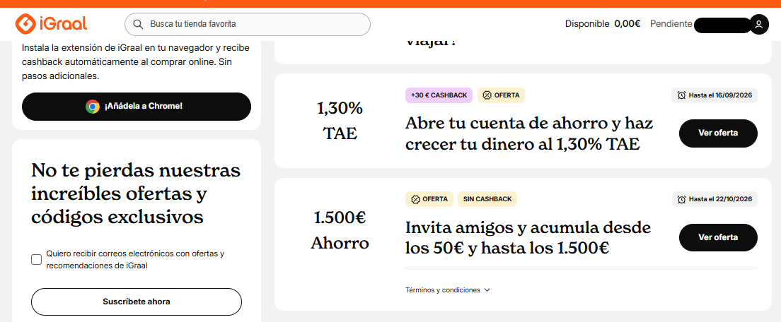 Promoción N26 de 50 euros por invitar amigos en septiembre de 2026