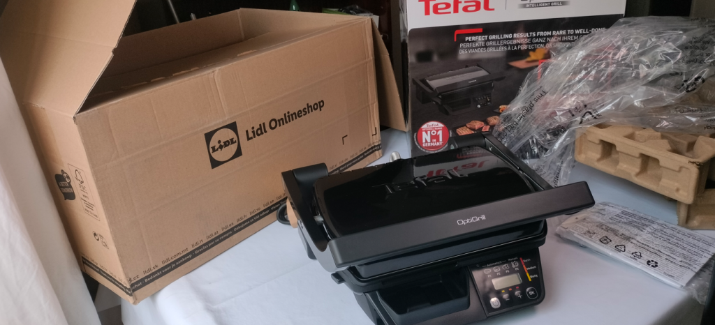 Desembalando la Tefal OptiGrill GC7P08 en casa