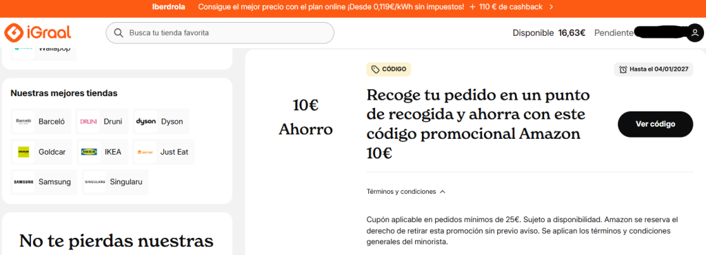 Cupones descuento Amazon 10€