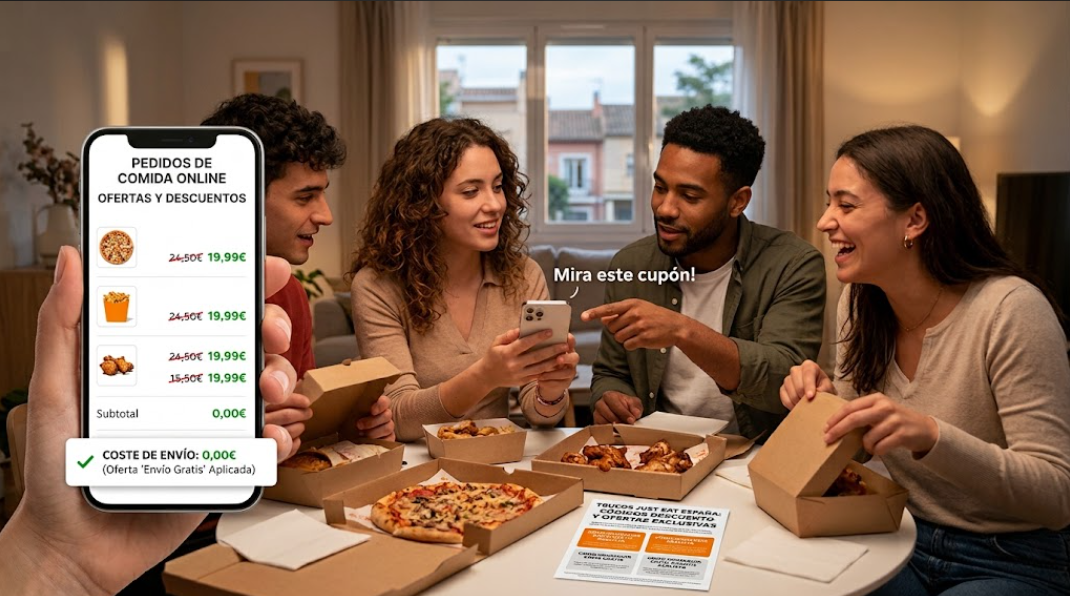 Trucos Just Eat para ahorrar dinero: descuentos, ofertas y envío gratis