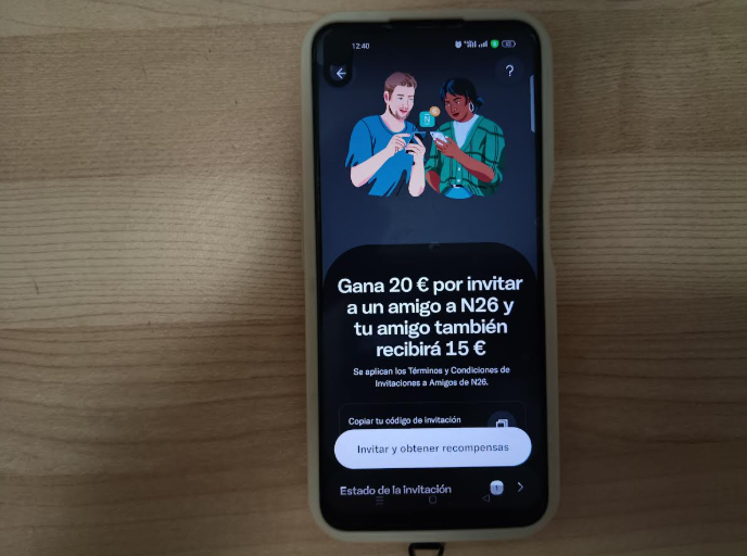 Promoción vigente de promoción de recomendación desde mi App de N26
