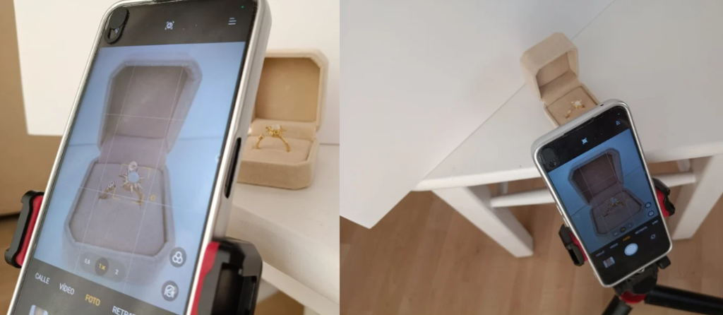 Bloquear luz con el modo pro del móvil para fotografiar productos en Pinterest
